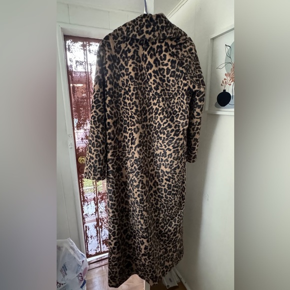 Nordstrom Leopard Spot Faux Fur Long Coat - Picture 3 of 7
